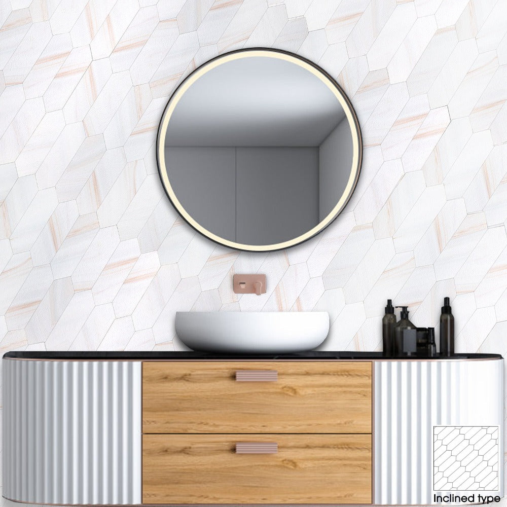 peel and stick hexagon tile for bthroom