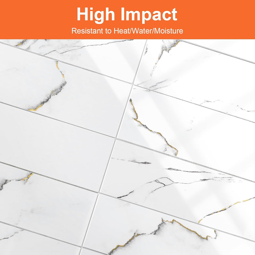 Sharp pictures of peel and stick ceramic tiles