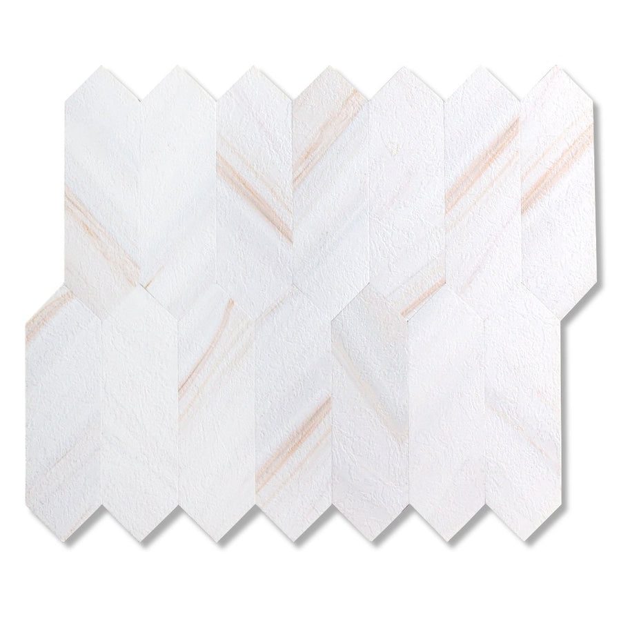 Colorful White Long Hexagon Tiles