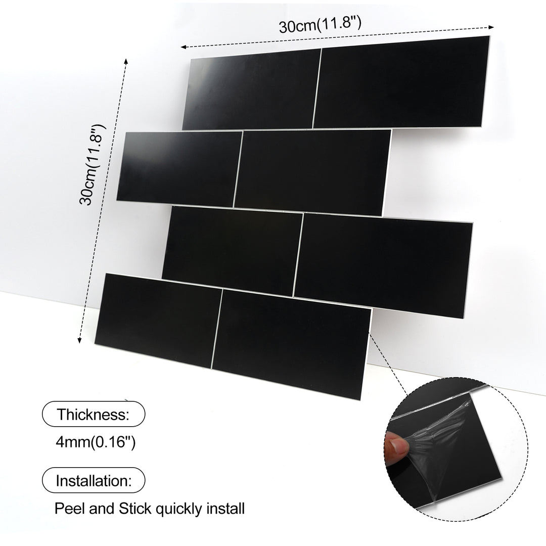 Size details of adhesive wall tiles