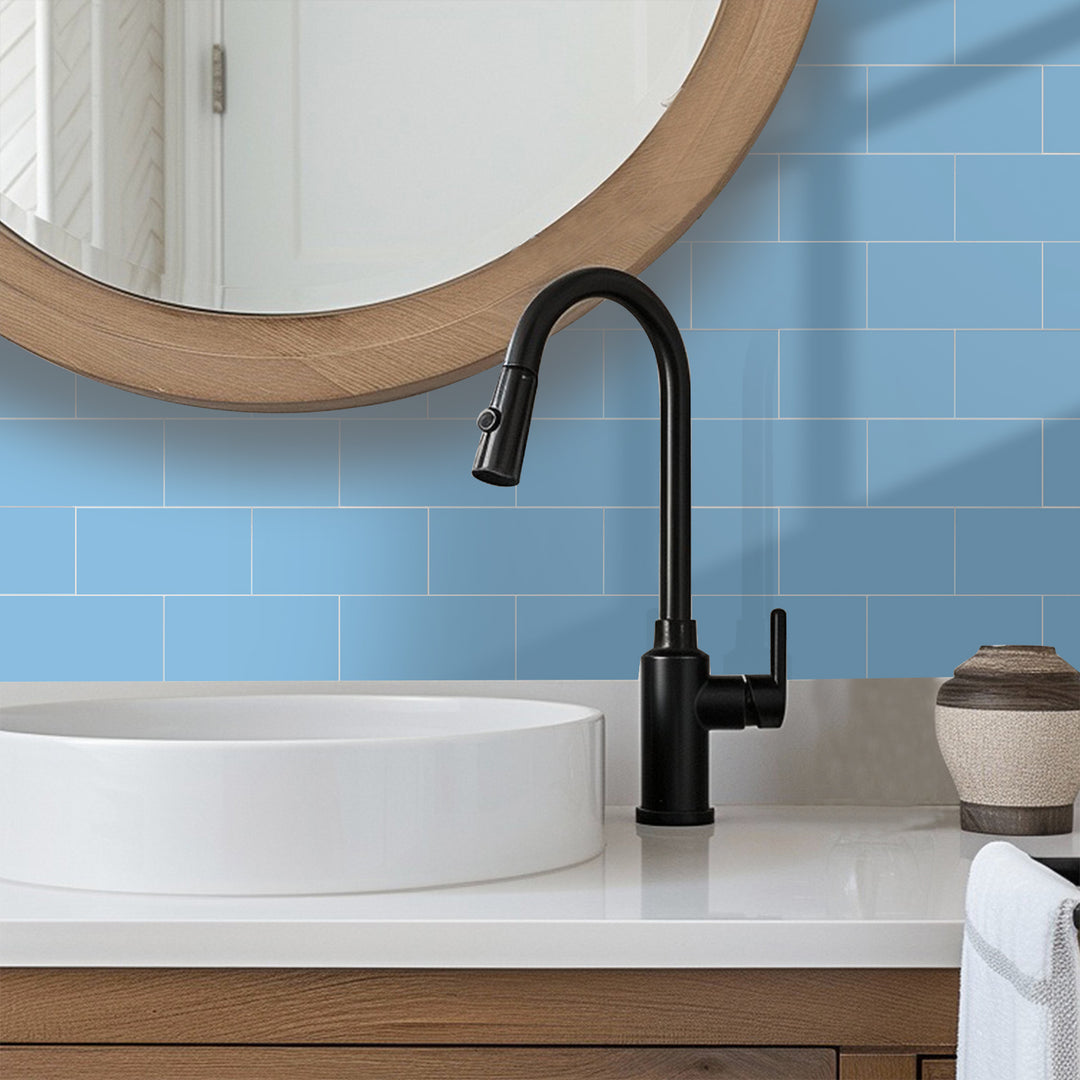 The visual enhancement in the bathroom