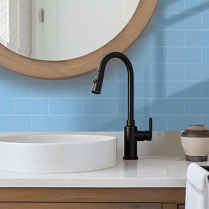 The visual enhancement in the bathroom