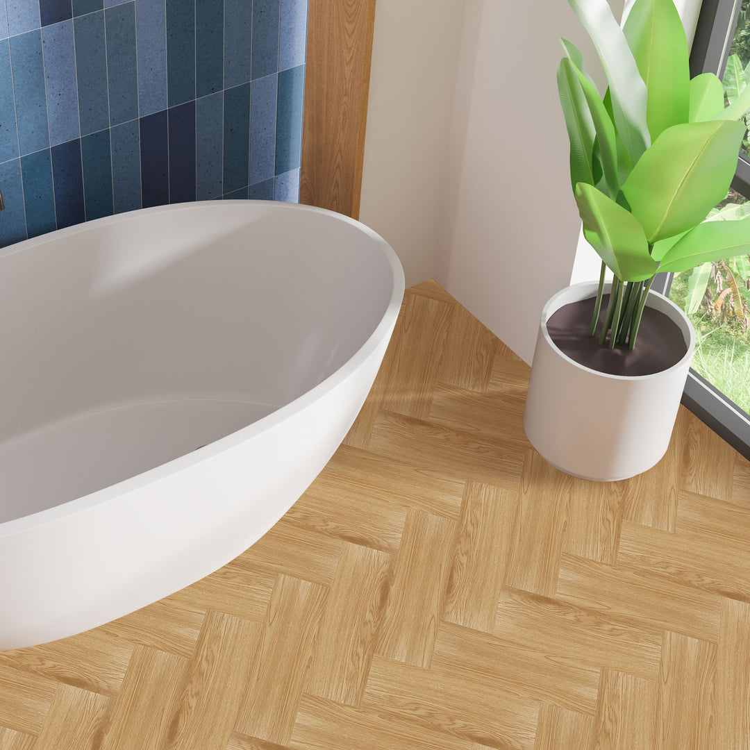 The elegant  atmosphere after bathroom installation