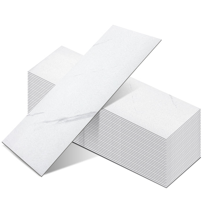 Peel-and-Stick Vinyl Wood Flooring in Jazz White