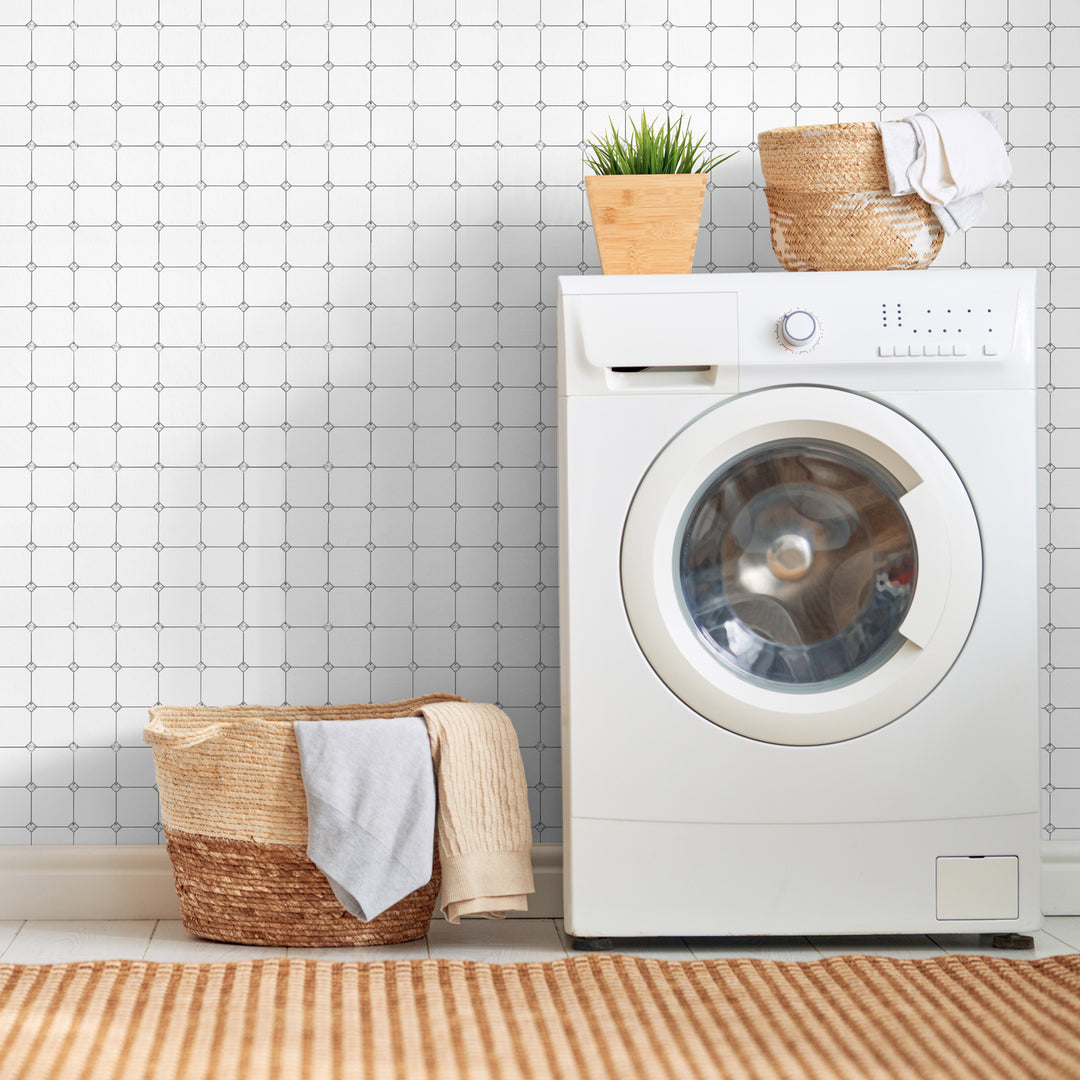 peel and stick tile for laundry room