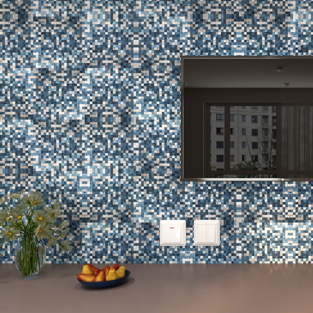 Adhesive Tile Backsplashes for Living Room