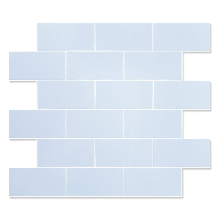 Shiny Airy Blue Peel and Stick Tile