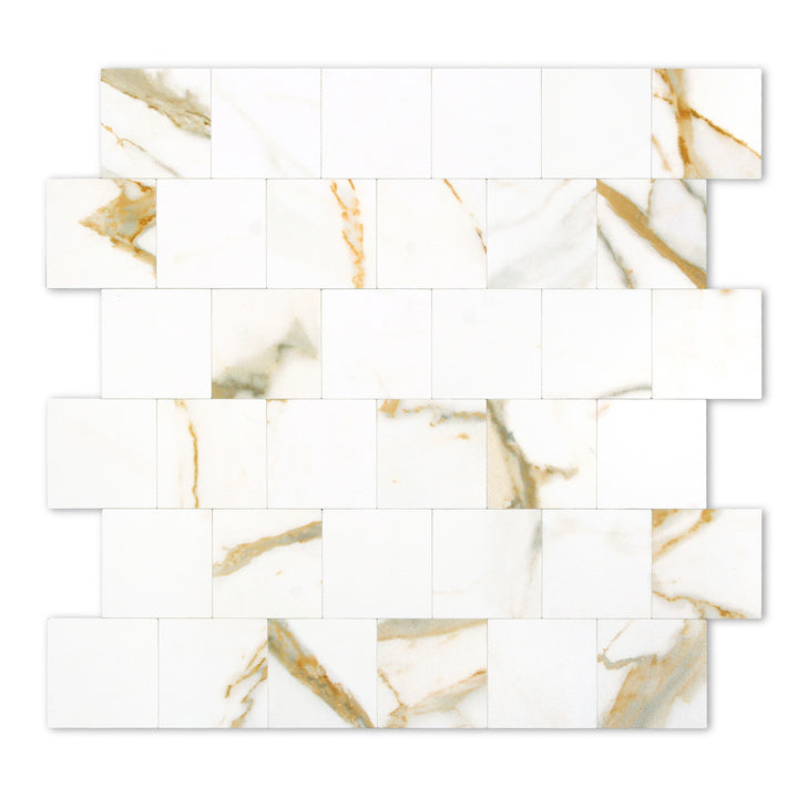 Cala Golden Square Tile Backsplash
