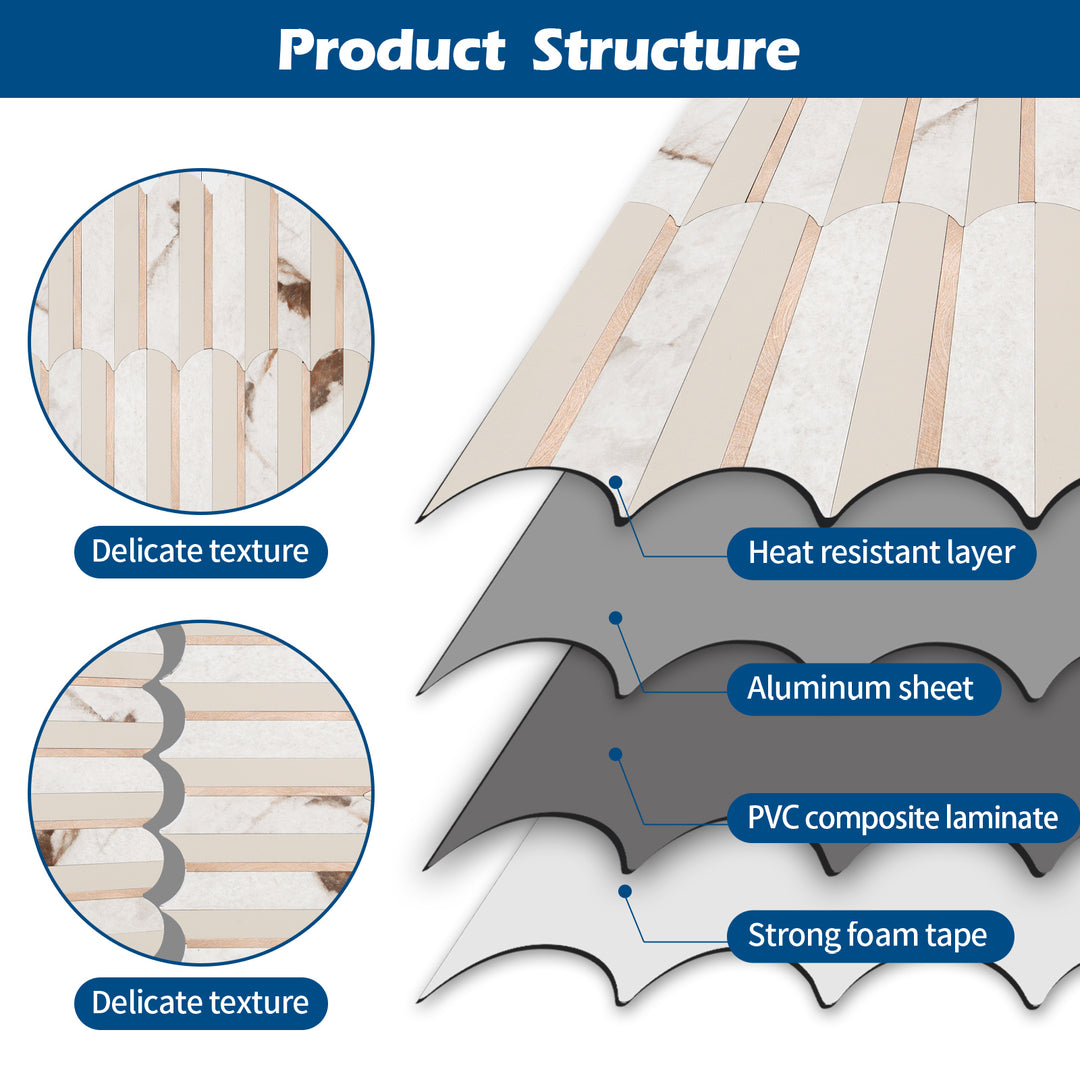 peel and stick tile structure
