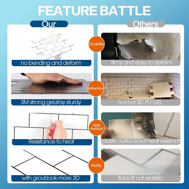 painted subway peel and stick tiles in Pink composite image