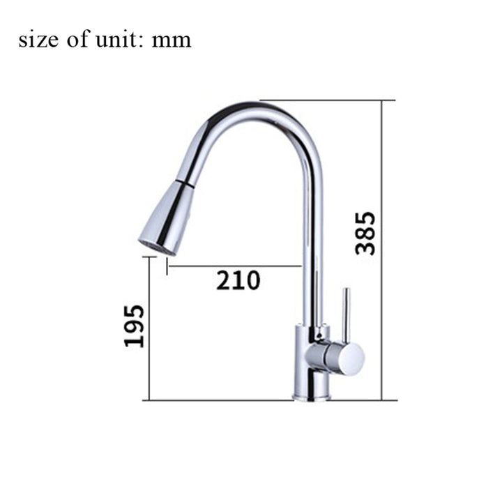 Kitchen Sink Faucet with Pull Down Sprayer