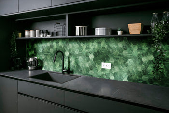peel and stick hexagon tile for kitchen