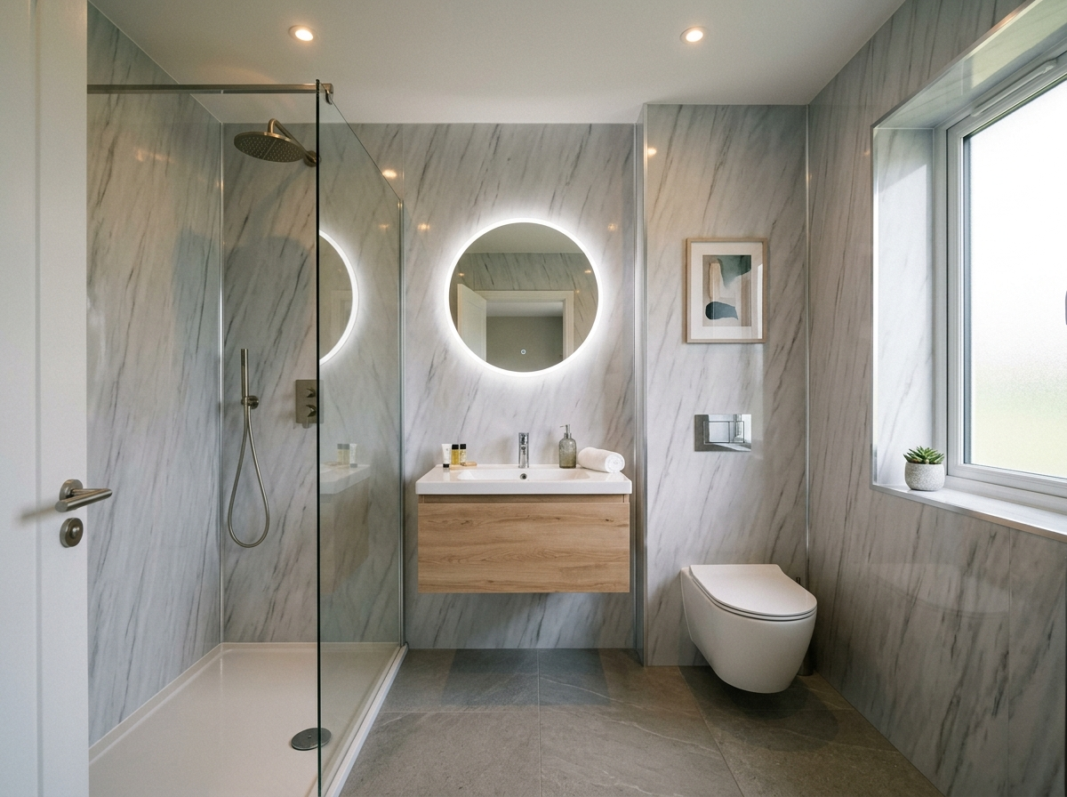 marble wall panels for bathroom