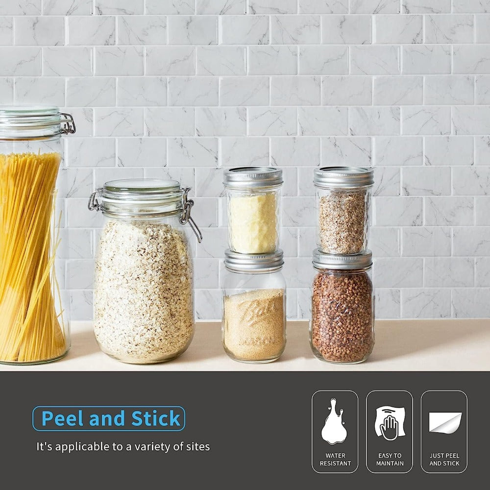 White Marble Peel and Stick Tile Advantages