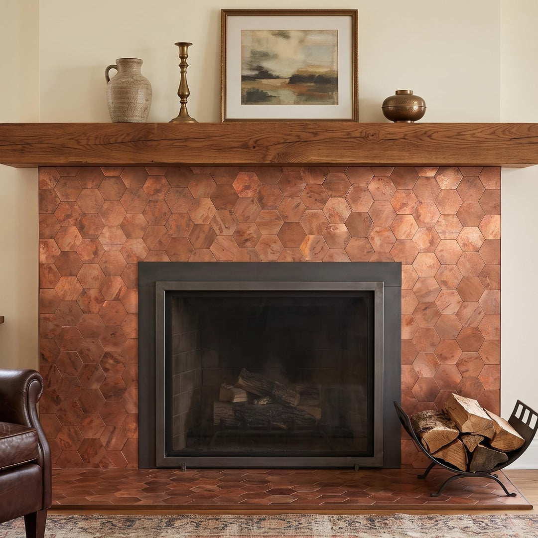 peel and stick tile for fireplace
