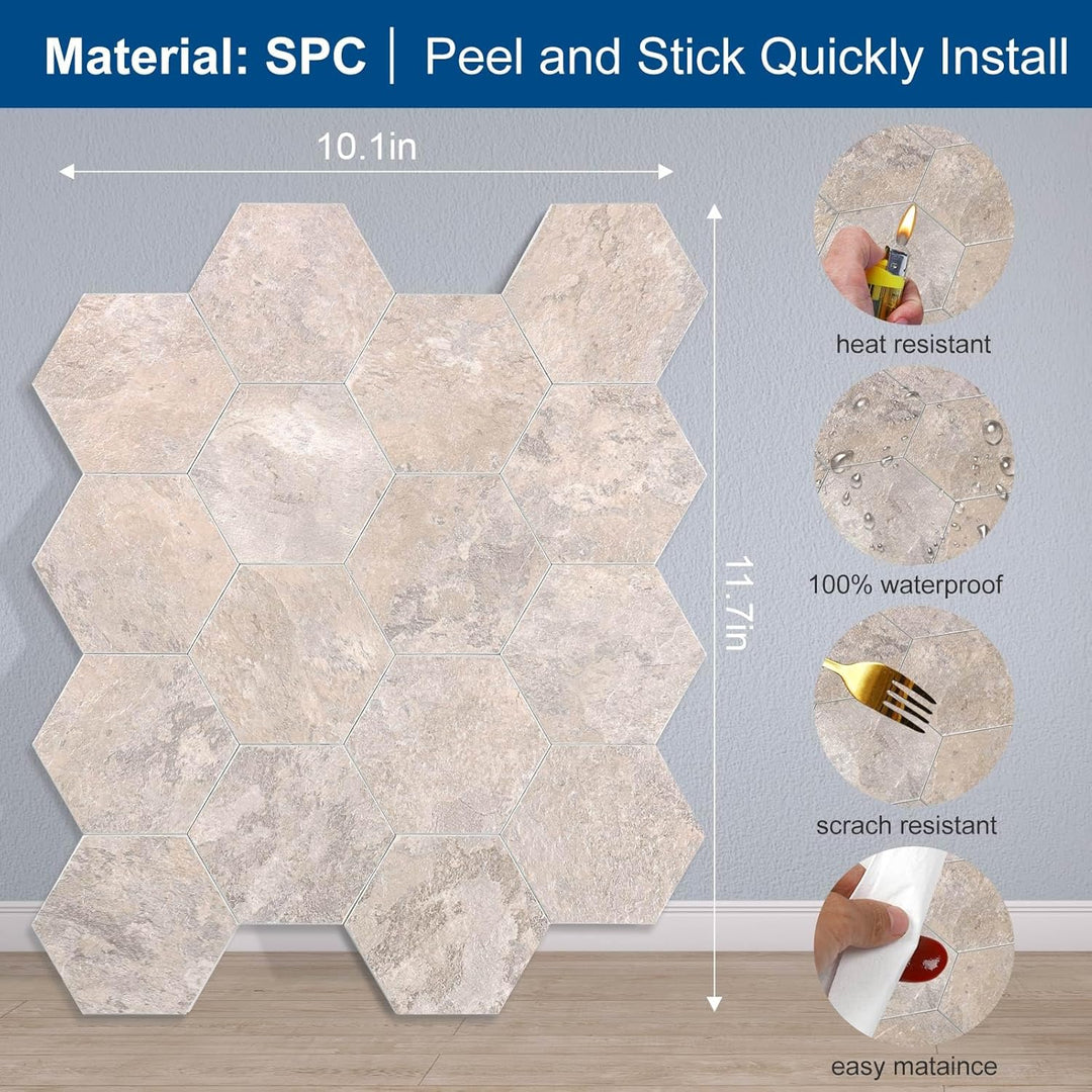 peel and stick backsplash tiles size