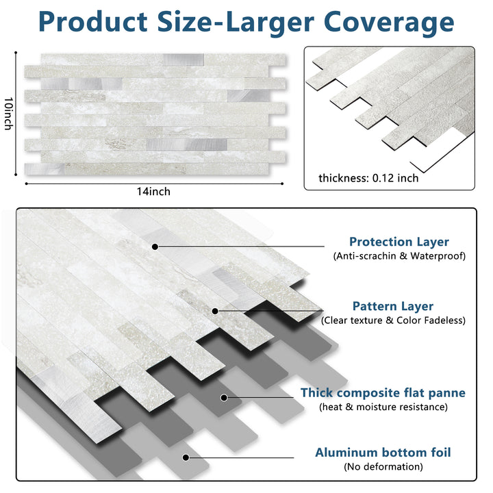 linear blend tile size