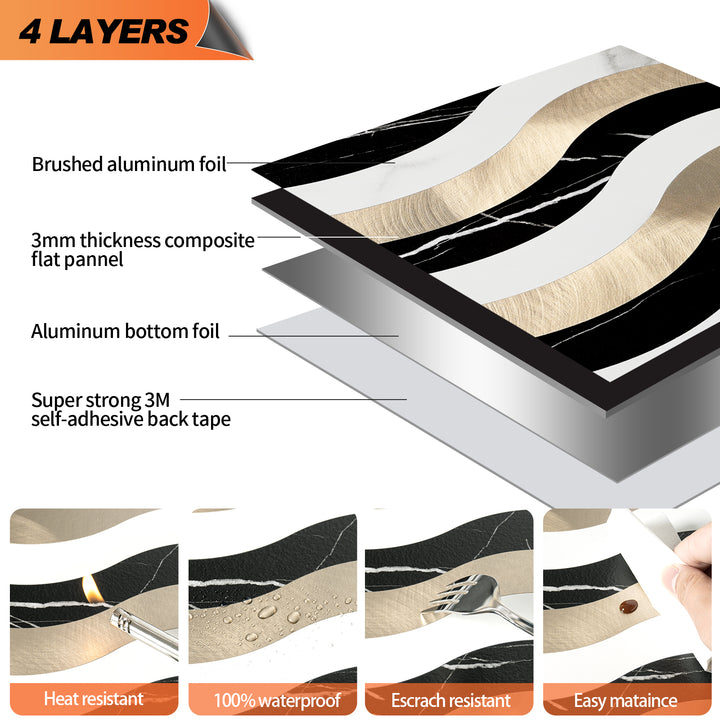 peel and stick tile layers