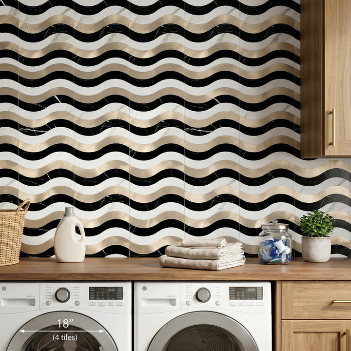 peel ands stick tile for laundry room