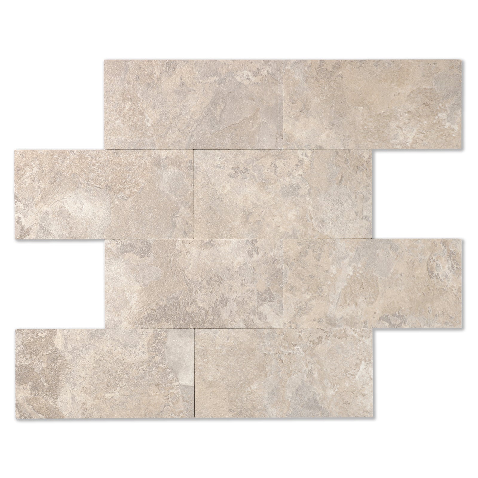 Beige Stone Rock Peel and Stick Subway Backsplash Tile