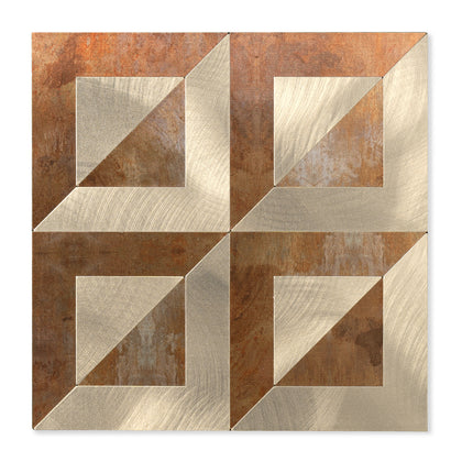 Retro Brown Light Gold Irregular Tile