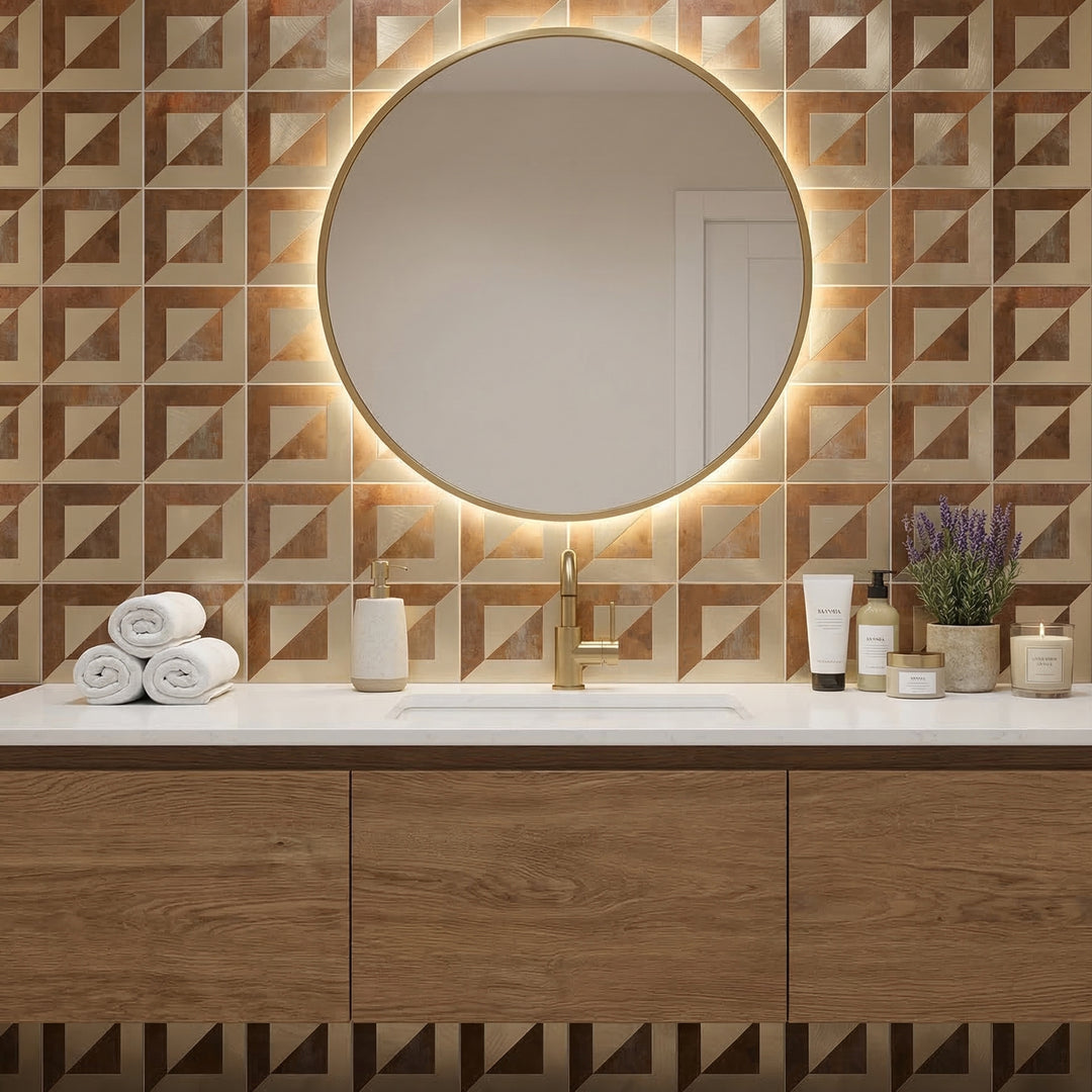 peel and stick bathroom tiles