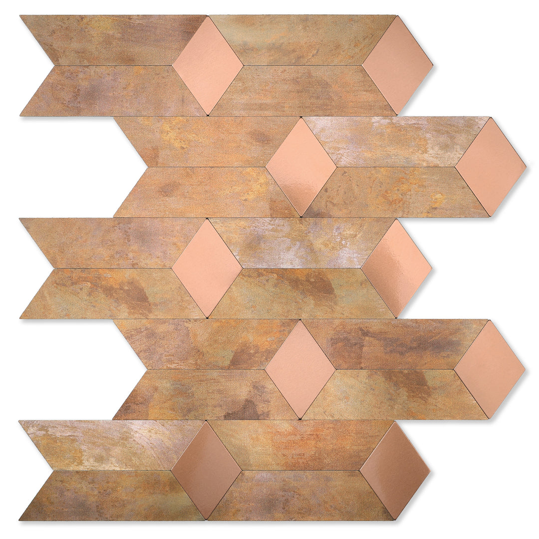 Copper Brown Retro Tile