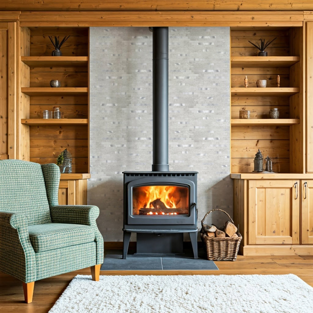 High-end appearance in the fireplace
