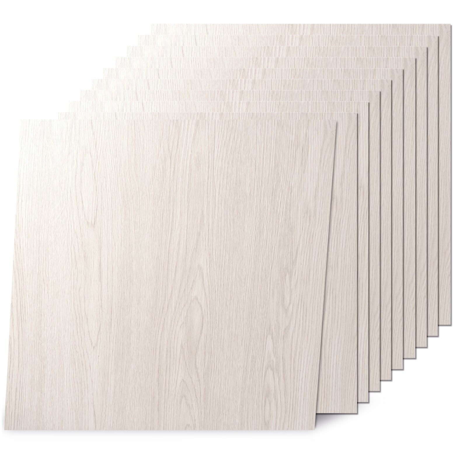 Cream Oak Peel and Stick Floor Tile 