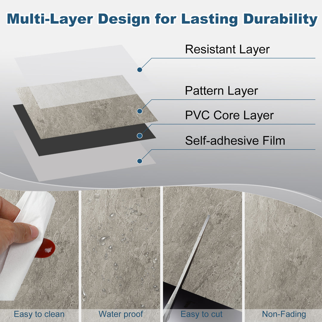 4muti layer design floor tiles