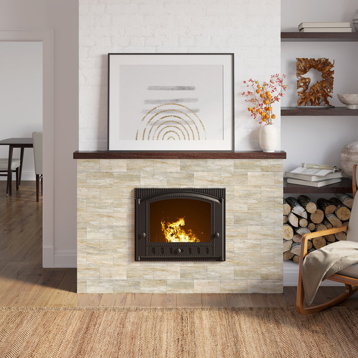 modern fireplace tile ideas