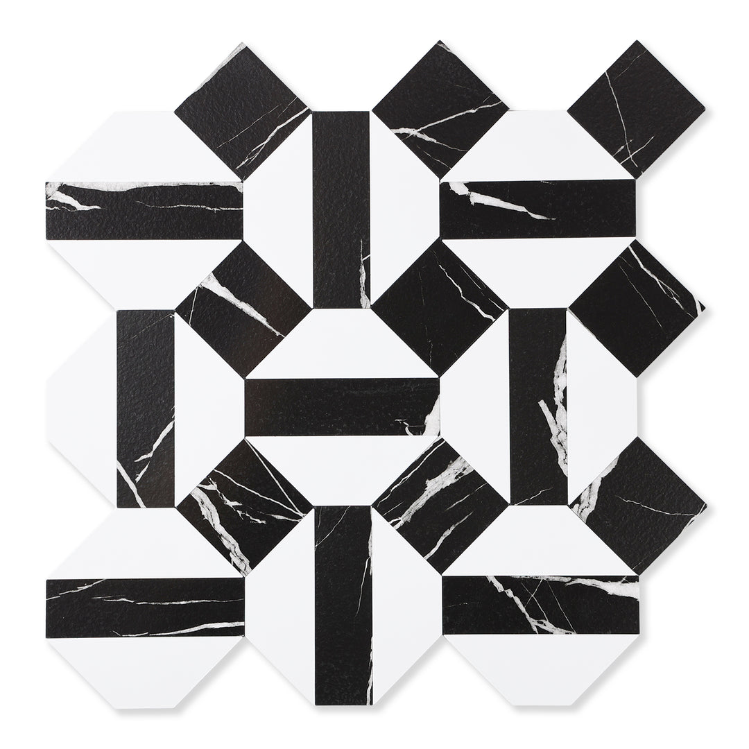 Black Marquina White Marble Tiles