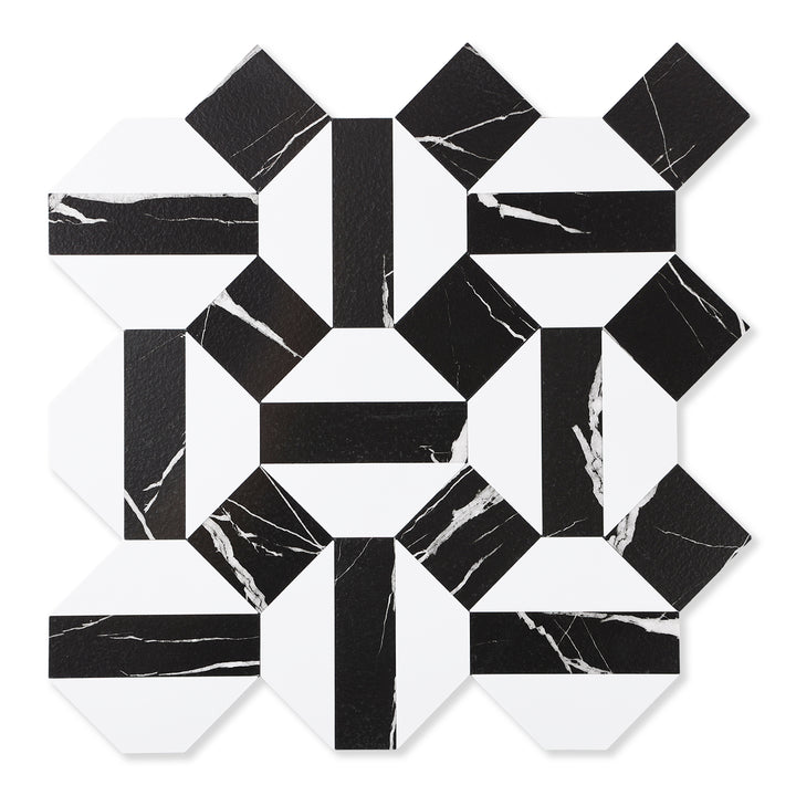 Black Marquina White Marble Tiles