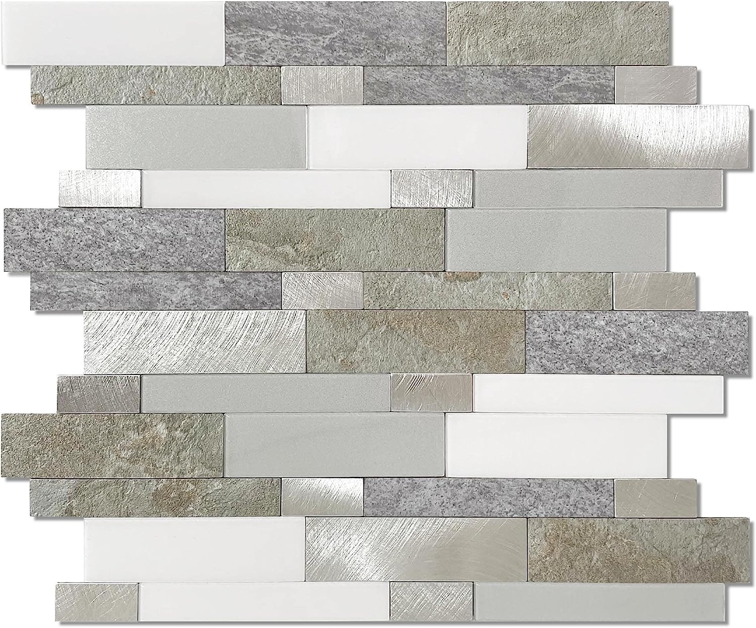 Rustic Gray Peel and Stick Backsplash Tile